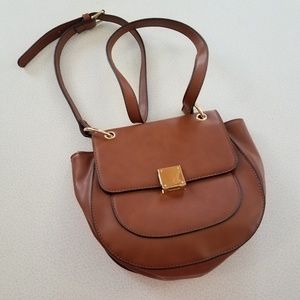 Yoki – Structured Cognac Crossbody